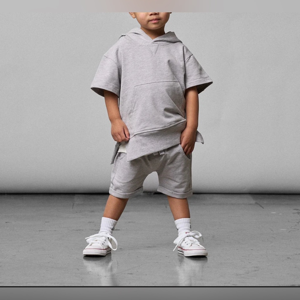 Little Bipsy short-sleeved hoodie